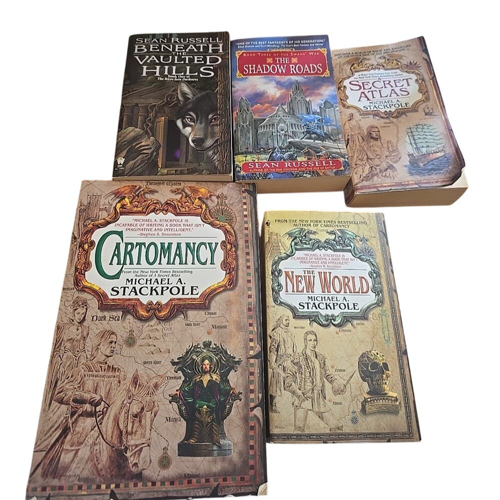 Lot of 5 Sean Russell & Michael A. Stackpole Fantasy Sci-Fi Paperback Books